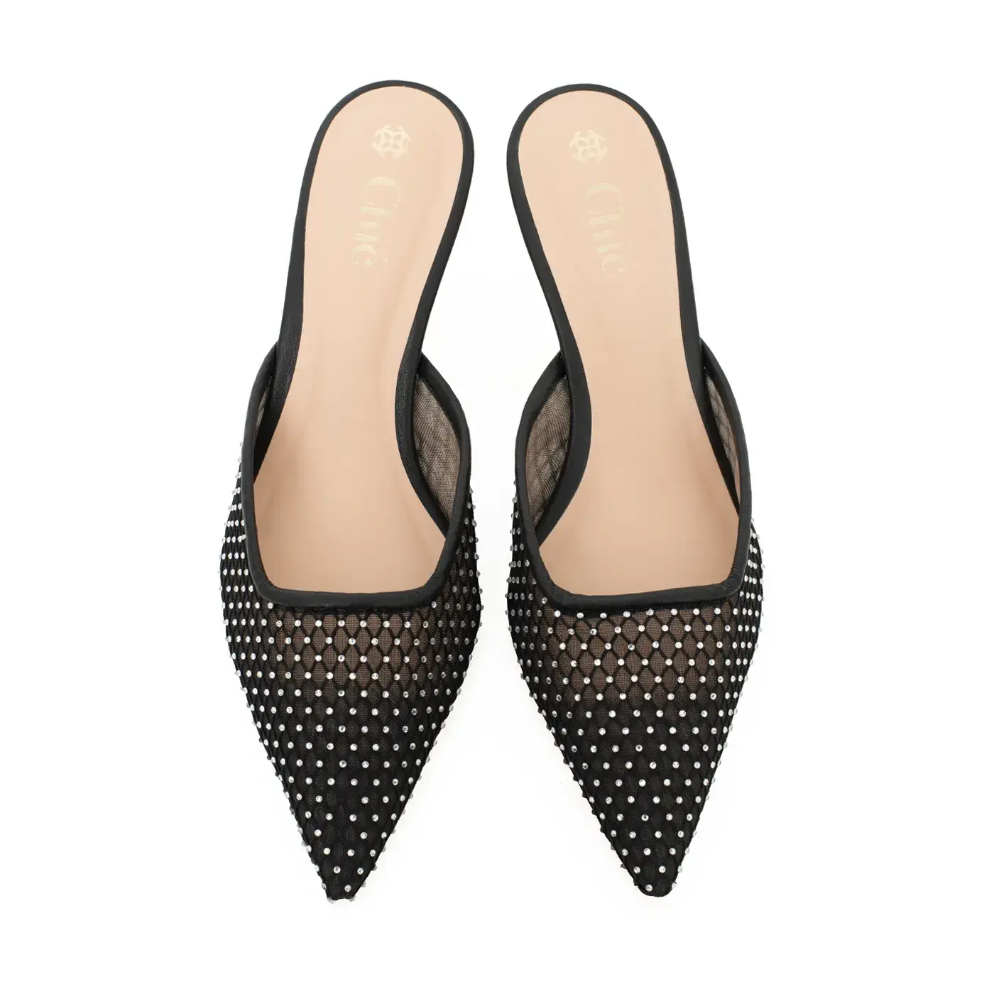 Chic Mesh Mule Heel